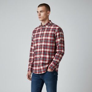 Abercrombie & Fitch Plaid Cotton Button Down Shirt